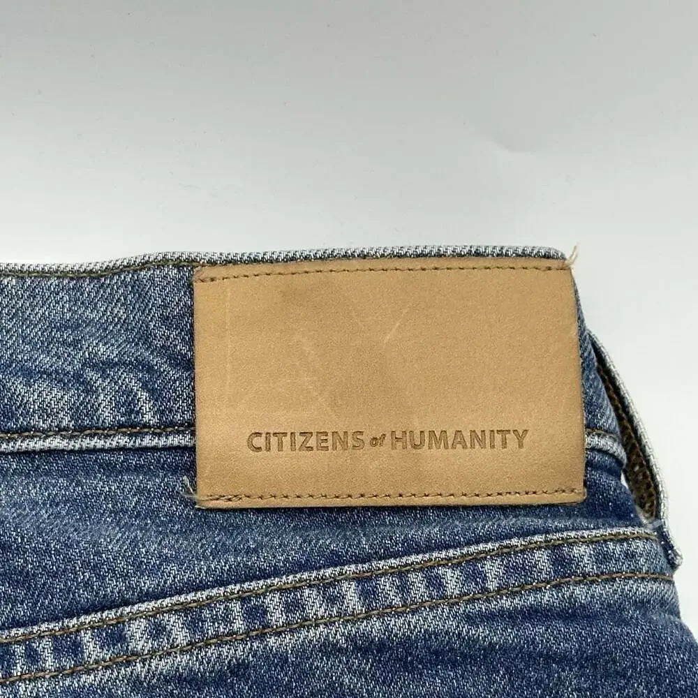Citizens of Humanity Daphne Crop Size 28 Stovepipe Denim Jeans in Arthouse